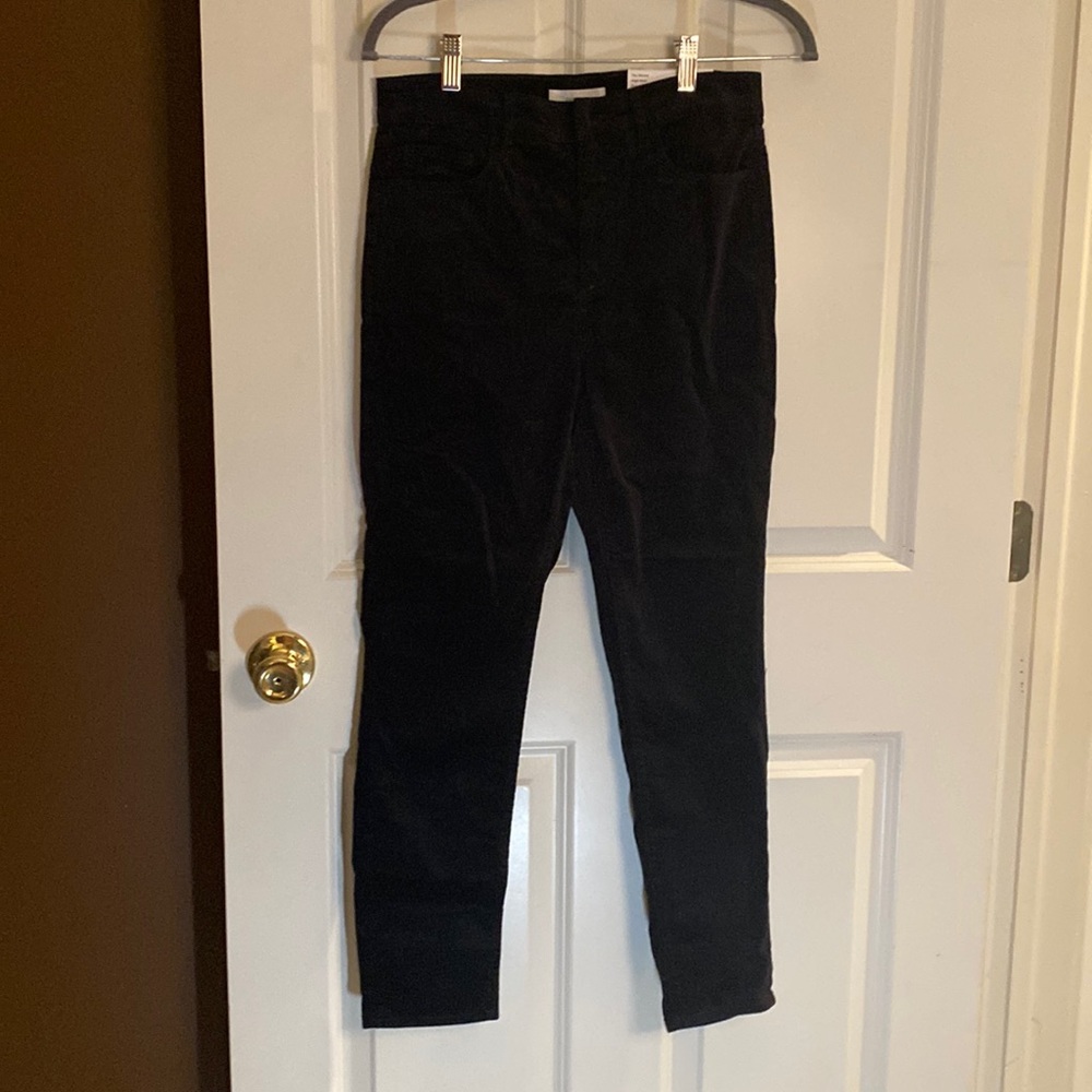 Loft Petite Velvet Skinny Pants 28/6P NWT